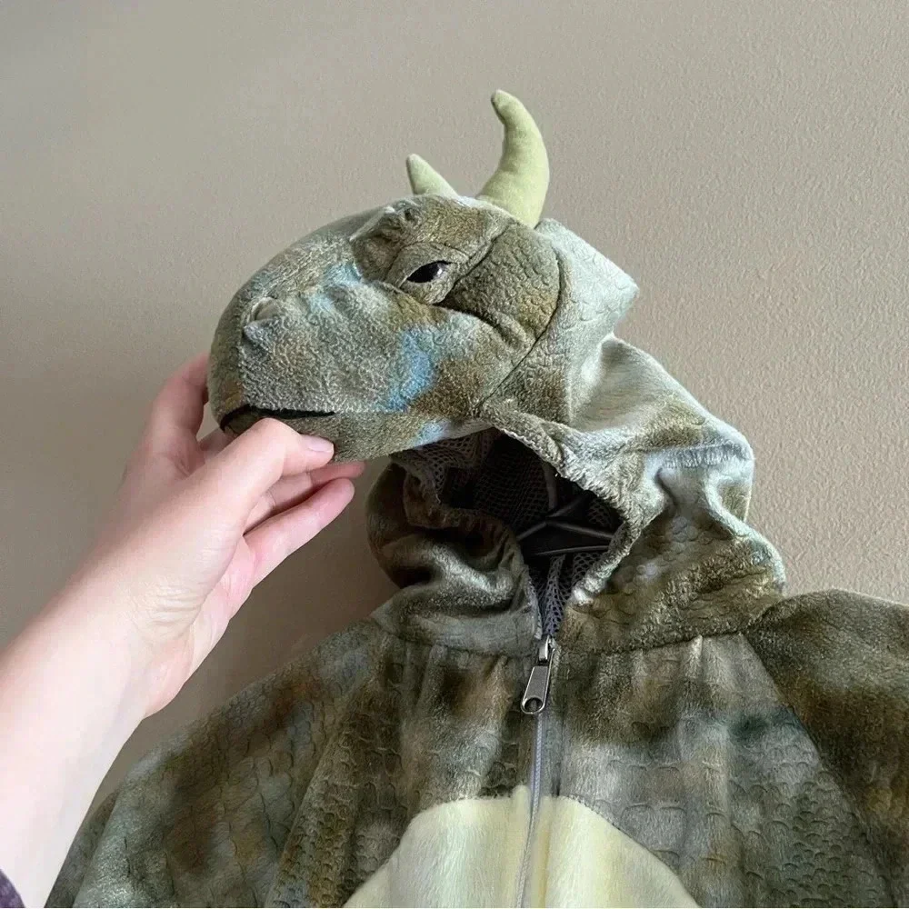 Vintage Sears Kids Dragon Dinosaur Costume Full Body 44” Dress Up Halloween
